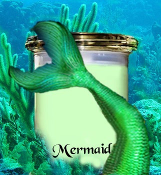 Mermaid scented candle review from Wickit Good Candle Co